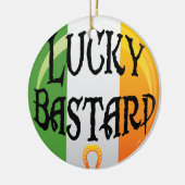 Funny Irish Kerstversier Keramisch Ornament (Links)