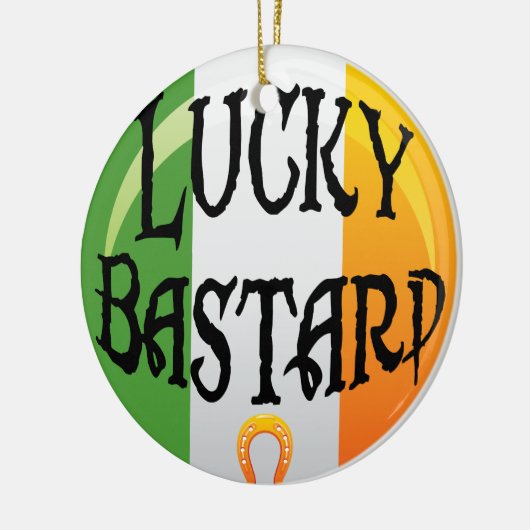Funny Irish Kerstversier Keramisch Ornament (Links)