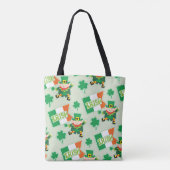 Funny Irish Leprechaun Pattern Tote Bag (Achterkant)