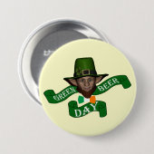 Funny Irish leprechaun Ronde Button 7,6 Cm (Voorkant /achterkant)