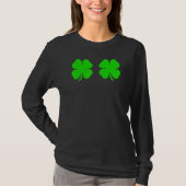 Funny Irish Lucky Shamrock Bra T-shirt (Voorkant)