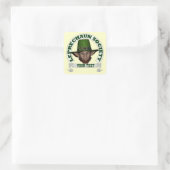 Funny Irish Personalized leprechaun society Vierkante Sticker (Tas)