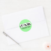 Funny Irish pub crawt Ronde Sticker (Envelop)