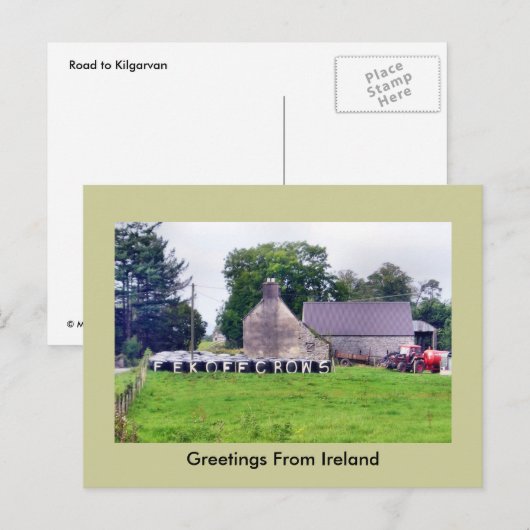 Funny Irish Scarecrow Briefkaart (Voorkant / Achterkant)
