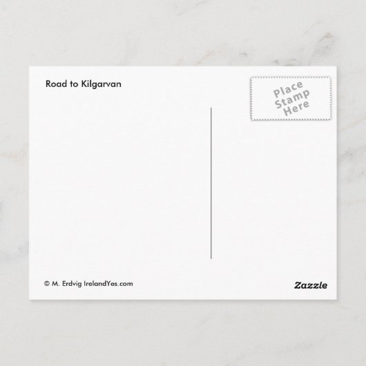 Funny Irish Scarecrow Briefkaart (Achterkant)