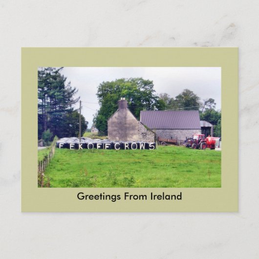 Funny Irish Scarecrow Briefkaart (Voorkant)