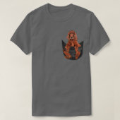 Funny Irish Setter in Your Pocket of Red Setter L T-shirt (Design voorkant)