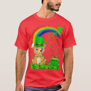 Funny Irish Shamrock Rainbow Lucky Beer St Patrick T-shirt