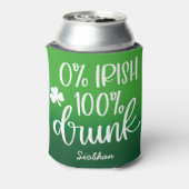 Funny Irish St. Patrick’s Day Typography Design Blikjeskoeler (Blikje Achterkant)