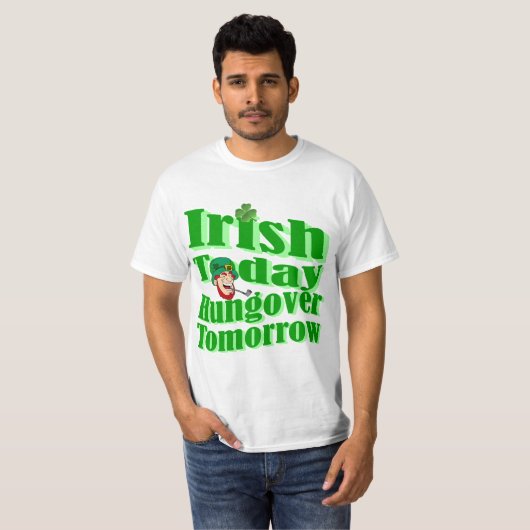 Funny Irish St Patrick's day T-shirt (Voorkant volledig)