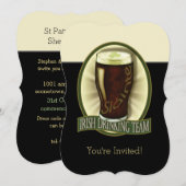Funny Irish Stout Persoonlijke Uitnodiging (Voorkant / Achterkant)