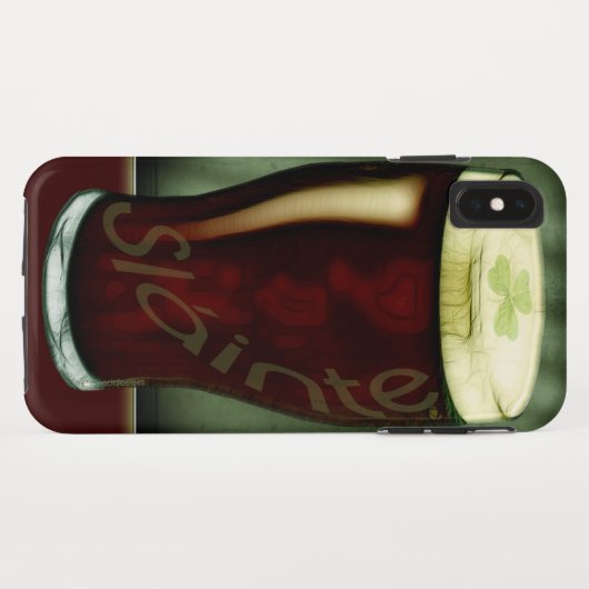 Funny Irish Stout Slainte Glass Case-Mate iPhone Case (Achterkant (horizontaal))