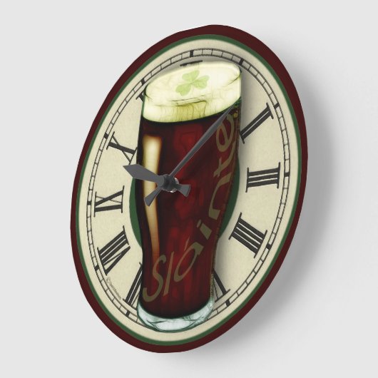 Funny Irish Stout Wall klok (Hoek)