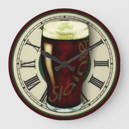 Funny Irish Stout Wall klok