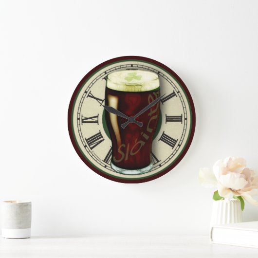 Funny Irish Stout Wall klok (Huis)