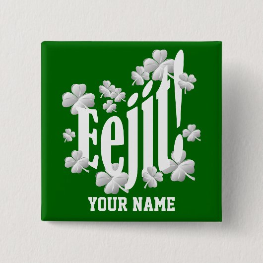 Funny Irish text Vierkante Button 5,1 Cm (Voorkant)