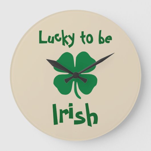 Funny Irish Theme Novelty Wall Decor Grote Klok (Voorkant)