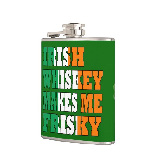 Funny Irish whiskey Heupfles (Links)