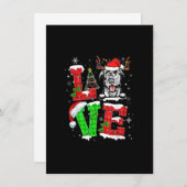 Funny Irish Wolfhound Dog Tree-kerstlampjes Xm Kaart (Voorkant / Achterkant)