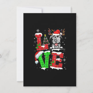 Funny Irish Wolfhound Dog Tree-kerstlampjes Xm Kaart