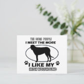 Funny irish wolfshond design briefkaart (Staand voorkant)