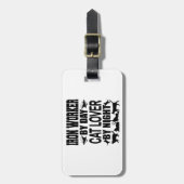 Funny Iron Worker by Day Cat Lover by Night Bagagelabel (Voorkant verticaal)