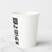 Funny Iron Worker by Day Cat Lover by Night Papieren Bekers (Links)