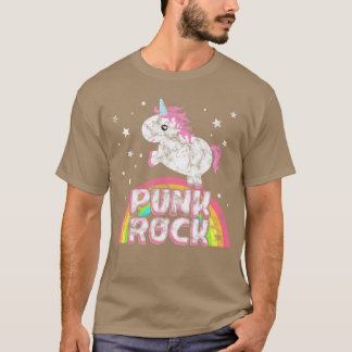 Funny Ironic Cool Unicorn Punk Rock Music T-shirt