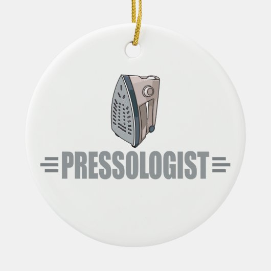Funny Ironing Keramisch Ornament (Voorkant)