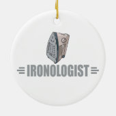 Funny Ironing Keramisch Ornament (Achterkant)