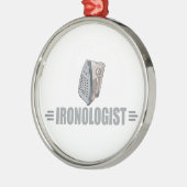 Funny Ironing Metalen Ornament (Links)