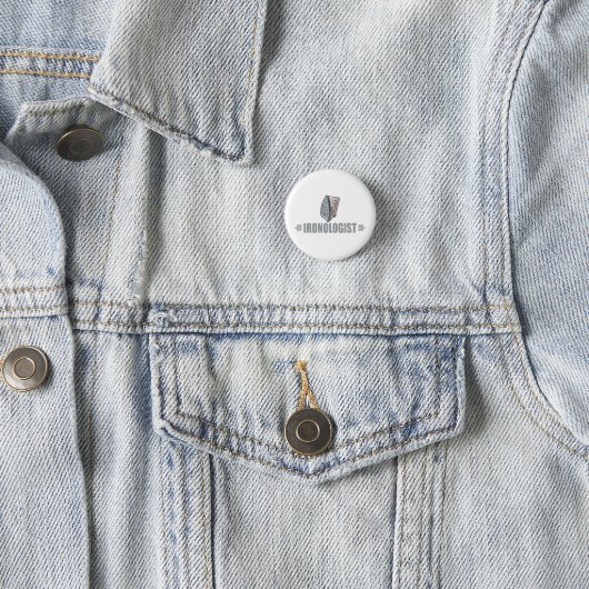 Funny Ironing Ronde Button 3,2 Cm (In situ)
