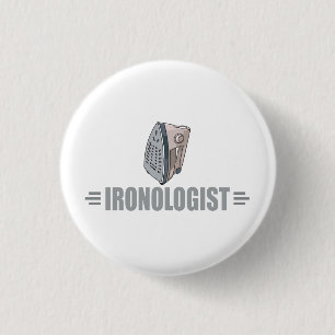Funny Ironing Ronde Button 3,2 Cm