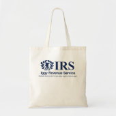 Funny IRS Iggy Revenue Service Italiaanse Greyhoun Tote Bag (Voorkant)