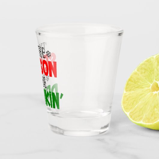 Funny is het Seizoen om kerstfeest te drinken Shot Glas (Rechts)
