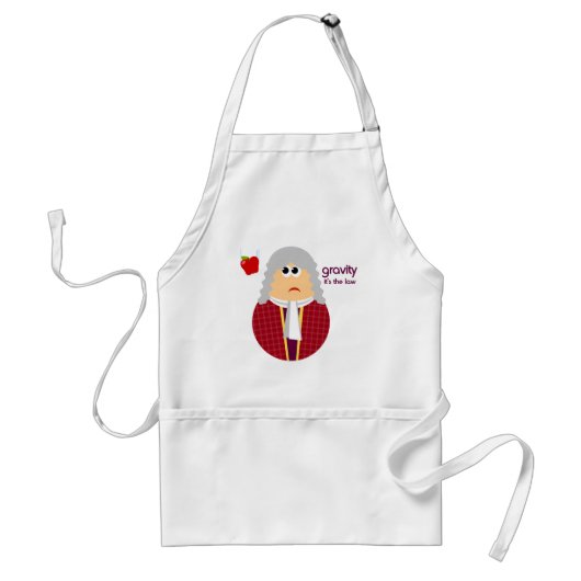 Funny Isaac Newton Apron Standaard Schort (Voorkant)
