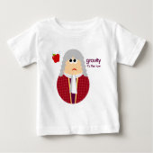 Funny Isaac Newton Baby Tshirt (Voorkant)