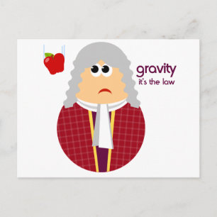 Funny Isaac Newton Briefkaart