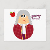 Funny Isaac Newton Briefkaart (Voorkant)