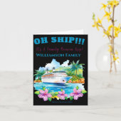 Funny Island Cruise Ship Family Reunion  Kaart (Gele Bloem)