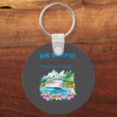 Funny Island Cruise Ship Family Reunion  Sleutelhanger (Voorkant)
