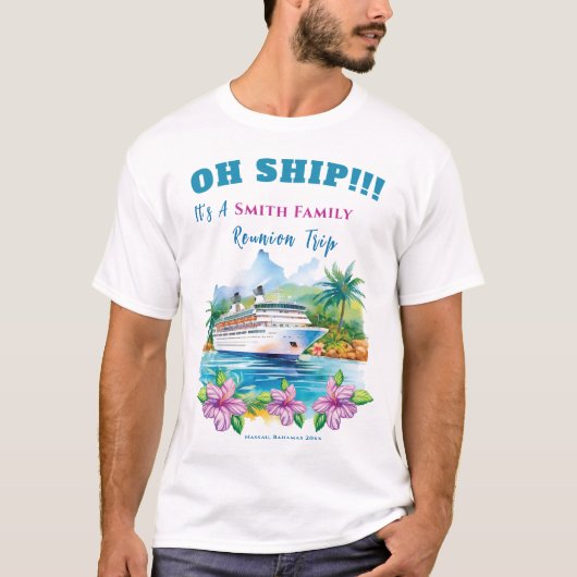 Funny Island Cruise Ship Reunion T-shirt (Voorkant)