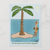 Funny Island echtscheiding Briefkaart (Voorkant)