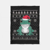Funny Ison Dart Frog Ugly Christmas Sweater Santa  Fleece Deken (Voorkant)