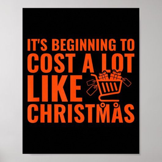 Funny It’s Beginning To Cost A Lot Like Christmas  Poster (Voorkant)