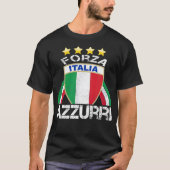 Funny Italia Football Soccer Italiaanse vlag b T-shirt (Voorkant)