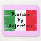 Funny Italiaans bij injectie Mousepad Muismat (Voorkant)