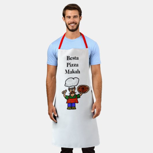 Funny Italiaans Schort Pizza Maker (Gedragen)