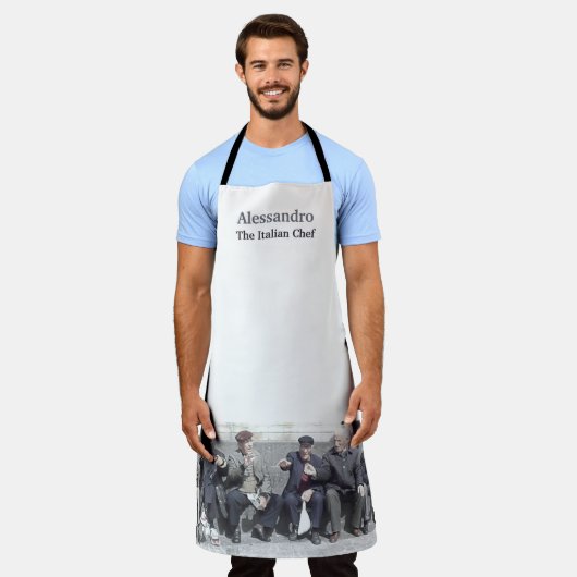 Funny Italiaans Siciliaans keukenSchort Schort (Gedragen)