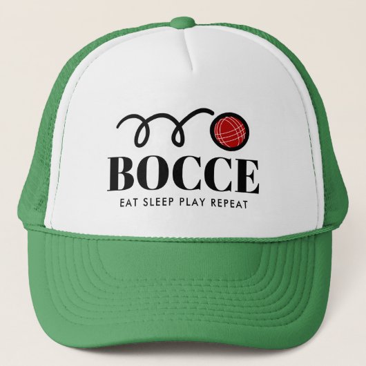 Funny Italiaanse bocci ball sporttrucker Trucker Pet (Voorkant)